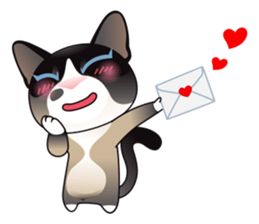 Snowshoe Cat Lumang -Let's Party!! sticker #9180862