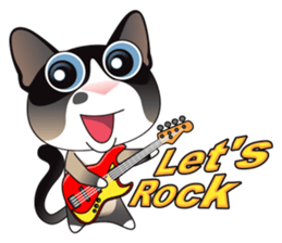 Snowshoe Cat Lumang -Let's Party!! sticker #9180869