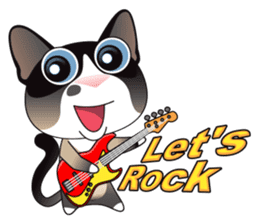 Snowshoe Cat Lumang -Let's Party!! sticker #9180869