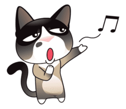 Snowshoe Cat Lumang -Let's Party!! sticker #9180873