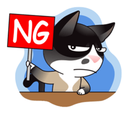 Snowshoe Cat Lumang -Let's Party!! sticker #9180877