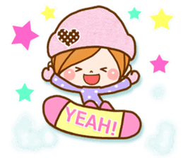 Leisurely a girlfriend 7 pastel color sticker #9181531