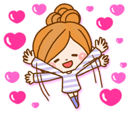 Leisurely a girlfriend 7  pastel color sticker #9181540