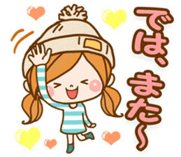 Leisurely a girlfriend 7 pastel color sticker #9181553