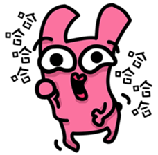 Daily routine of the Fries-Rabbit No.2 sticker #9183771