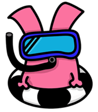 Daily routine of the Fries-Rabbit No.2 sticker #9183772