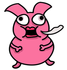 Daily routine of the Fries-Rabbit No.2 sticker #9183774