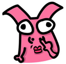 Daily routine of the Fries-Rabbit No.2 sticker #9183793