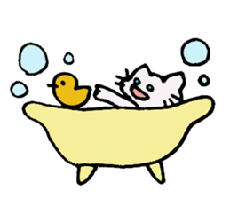 cat&dog,good friends sticker #9183864