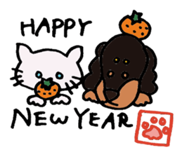 cat&dog,good friends sticker #9183871