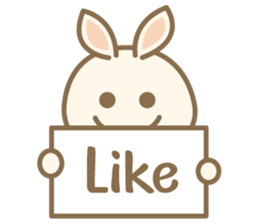 Rabbit Beige sticker #9184082