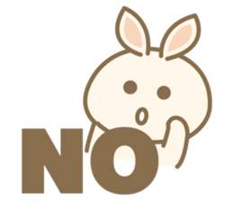 Rabbit Beige sticker #9184097