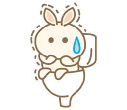 Rabbit Beige sticker #9184108