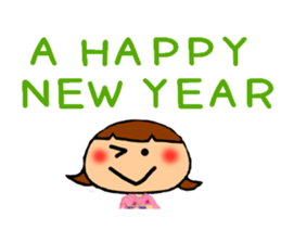 New Year's respect language Sticker sticker #9184661