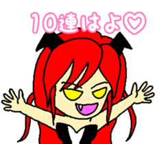 Let's GACHA small devil queen sticker #9185578