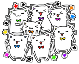 seven rainbow cats sticker #9185655