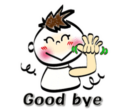 Smile bellboy American sign language sticker #9185779