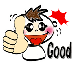 Smile bellboy American sign language sticker #9185782