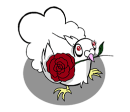 fantail pigeon sticker #9186781