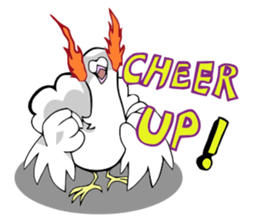 fantail pigeon sticker #9186783