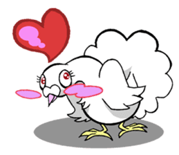 fantail pigeon sticker #9186793