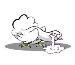 fantail pigeon sticker #9186800