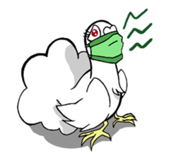 fantail pigeon sticker #9186810