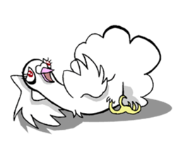 fantail pigeon sticker #9186813