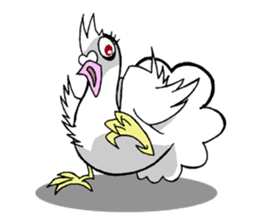 fantail pigeon sticker #9186814