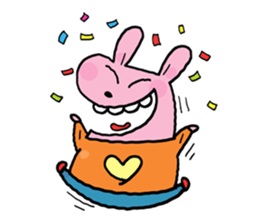 Pinky dog happy 2 sticker #9187301