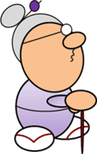 Funny grandma ! sticker #9187720