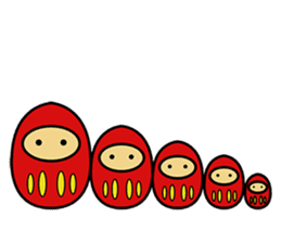 Daruma Doll (Rocking doll) sticker #9187760