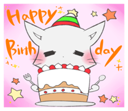 Shiro Neko-Pont sticker #9187815