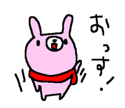 Simple winer rabbits sticker #9188150