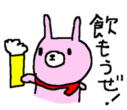 Simple winer rabbits sticker #9188156