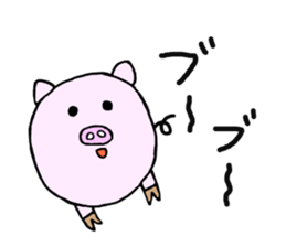 MONKEY AND PIG sticker #9188386