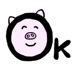 MONKEY AND PIG sticker #9188406