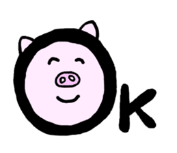 MONKEY AND PIG sticker #9188406