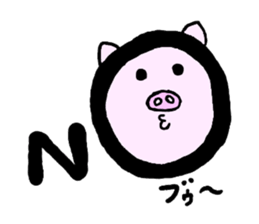 MONKEY AND PIG sticker #9188407