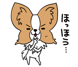 Fluffy of the Papillon. sticker #9188418