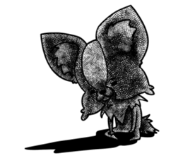 Fluffy of the Papillon. sticker #9188445