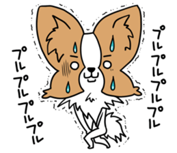 Fluffy of the Papillon. sticker #9188451