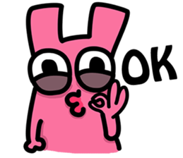 Daily routine of the Fries-Rabbit No.4 sticker #9188817