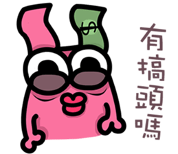Daily routine of the Fries-Rabbit No.4 sticker #9188846