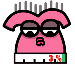 Daily routine of the Fries-Rabbit No.4 sticker #9188847