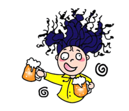 Strong Curly sticker #9189808