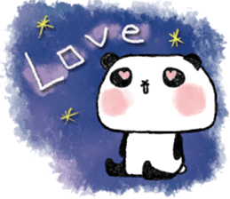 Cute and clumsy panda sticker #9190938