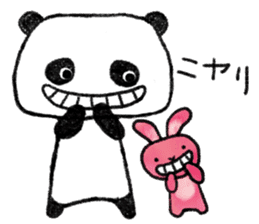 Cute and clumsy panda sticker #9190941