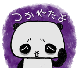 Cute and clumsy panda sticker #9190964