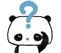 Cute and clumsy panda sticker #9190971